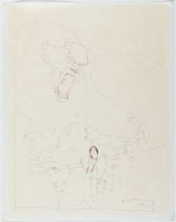 Bill Sienkiewicz - Demon Bear and Dani Moonstar Sketch Original Art (1992).