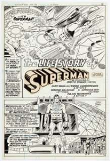 Curt Swan and Frank Chiaramonte Action Comics #500 Story Page 2 Original Art (DC, 1979). | Heritage