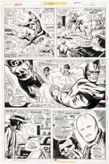 Bob Brown and Jim Mooney Daredevil #134 Story Page 14 Original Art (Marvel, 1976). | Heritage
