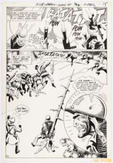 Joe Kubert and Jack Abel Our Army at War #192 Sgt. Rock Story Page 13 Original Art (DC, 1968). | Heritage