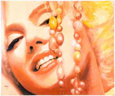 Ron Lesser "Marilyn Monroe Wearing Bauble, Bangles, and Beads" Illustration Original Art (c. 2000s). | Heritage