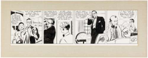 Alex Raymond Rip Kirby Daily Comic Strip Original Art dated 9-25-51 (King Features Syndicate, 1951). | Heritage