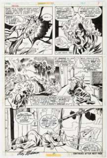 Mike Ploog and Frank Chiaramonte Man-Thing #10 Story Page 5 Original Art (Marvel, 1974). | Heritage