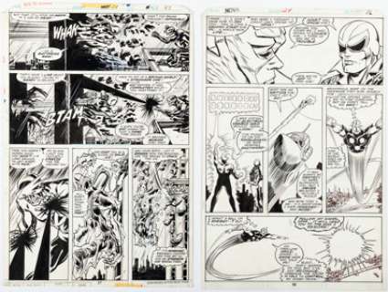 Carmine Infantino, Tom Palmer, and Mike Esposito Nova / The Man Called Nova Story Pages Original Art Group of 2 (Marvel, 1978-1979). (Total: 2 Original Art) | Heritage
