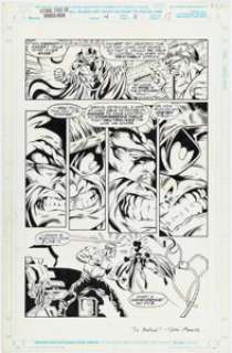 David Boller and Jim Amash Lethal Foes of Spider-Man #4 Story Page 11 Original Art (Marvel, 1993).