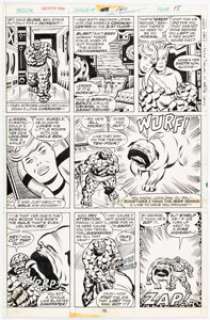 John Buscema and Chic Stone Fantastic Four #160 Story Page 9 Original Art (Marvel, 1975). | Heritage
