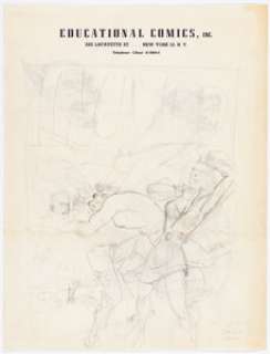 Johnny Craig - Two-Sided Cover Preliminary Original Art (EC, c. 1950s). | Heritage