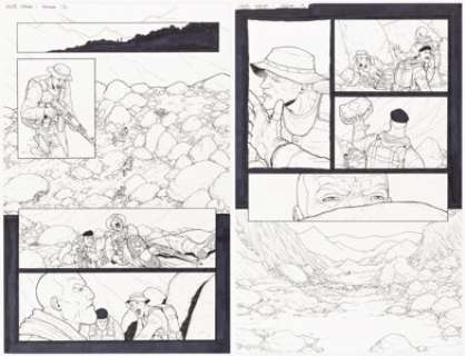 Jacen Burrows Garth Ennis‘ 303 #1 Story Pages 12-21 Original Art (Avatar Press, 2004). (Total: 10 Original Art)
