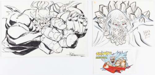 Koi Turnbull, Jason Saldajeno, and Siddeeq Saafir - Doomsday Illustration Original Art Group of 3 (2011/2015). (Total: 3 Original Art)