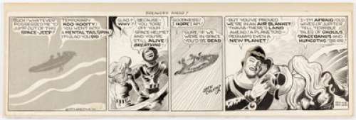 Dick Calkins Buck Rogers #12 Daily Comic Strip Original Art (John F. Dille Co., 1944). | Heritage