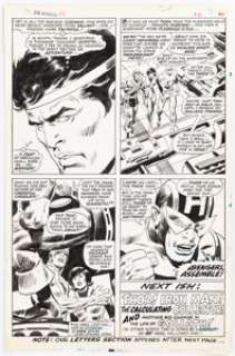 John Buscema The Avengers #50 Story Page 20 Original Art (Marvel, 1968). | Heritage