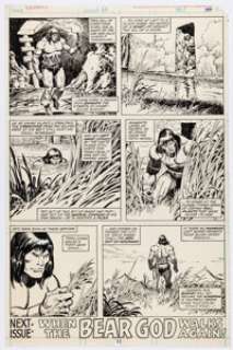 John Buscema and Ernie Chan Conan the Barbarian #111 Story Page 17 Original Art (Marvel, 1980). | Heritage