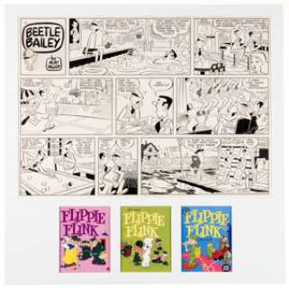 Mort Walker Beetle Bailey Sunday Comic Strip Original Art dated 10-25-53 (King Features Syndicate, 1953). | Heritage