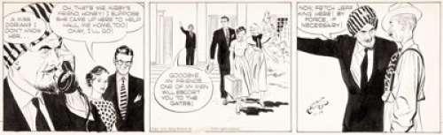 Alex Raymond Rip Kirby Daily Comic Strip Original Art dated 6-14-51 (King Features Syndicate, 1951). | Heritage
