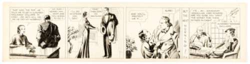 Alex Raymond Secret Agent X-9 Daily Comic Strip Original Art dated 5-4-34 (King Features Syndicate, 1934).