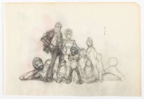 Frank Frazetta - Mixed Company Movie Poster Preliminary Sketch Original Art (1973). | Heritage
