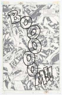 Mike Miller and Armando Durruthy Adventures of Superman #583 Splash Page 21 Original Art (DC, 2000).