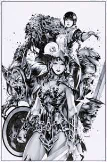 Kael Ngu Justice League Dark #26 Variant Cover Original Art (DC, 2020). | Heritage