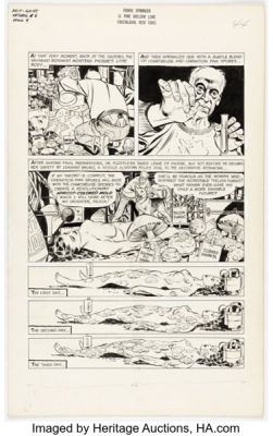 Frank Springer Evergreen Review #42 Phoebe Zeit-Geist Story Page 4 Original Art (Grove Press, 1966). | Heritage