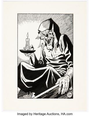 Johnny Craig - Crypt Keeper Illustration Original Art (undated). | Heritage