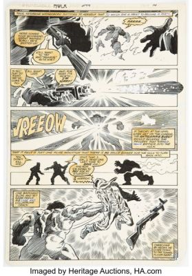 Sal Buscema and Gerry Talaoc The Incredible Hulk #299 Story Page 8 Original Art (Marvel, 1984). | Heritage
