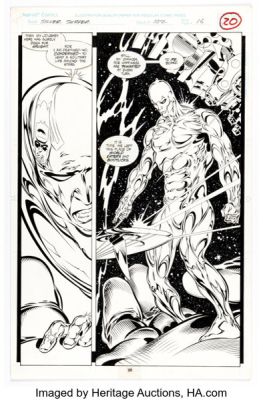 Tom Grindberg and Bill Anderson Silver Surfer #102 Story Page 16 Original Art (Marvel, 1995). | Heritage