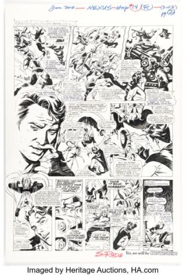 Steve Rude Nexus: The Newspaper Strips TPB #1 "The Coming of Gourmando" Story Page 19 Original Art (Dark Horse, 2021). | Heritage