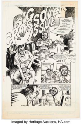 David Lloyd Wasteland #5 Story Page 1 Original Art (DC, 1988).
