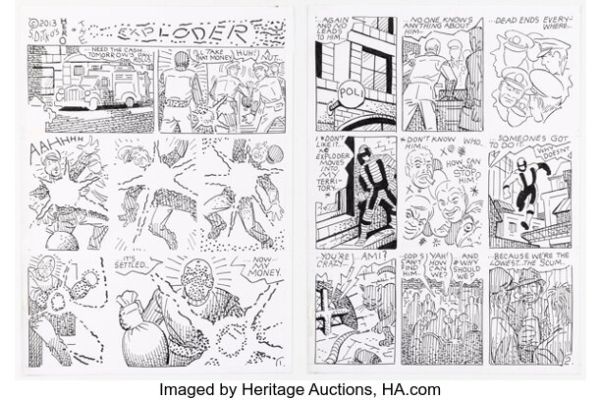 Steve Ditko #20 #20 Complete 10-Page Story Original Art (Robin Snyder and Steve Ditko, 2014). (Total: 10 Original Art) | Heritage
