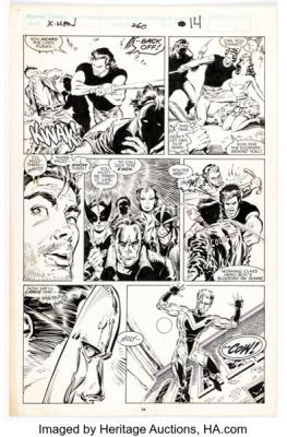 Marc Silvestri and Dan Green The Uncanny X-Men #260 Colossus Story Page 10 Original Art (Marvel, 1990). | Heritage