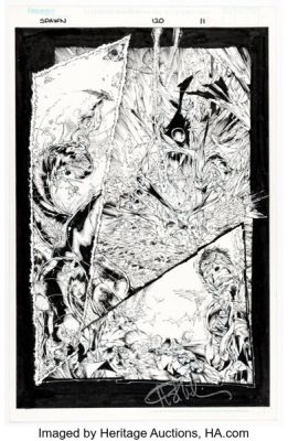 Angel Medina, Danny Miki, and others Spawn #120 Story Page 9 Original Art (Image, 2002).