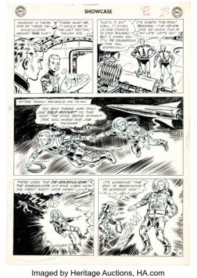 Lee Elias Showcase #46 Tommy Tomorrow of the Planeteers Story Page 19 Original Art (DC, 1963).