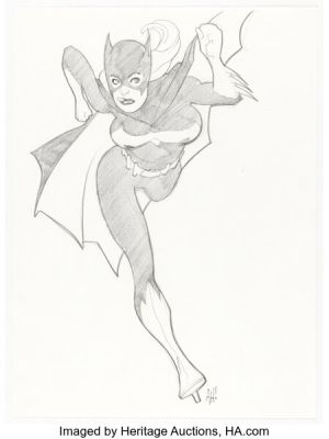 Adam Hughes - Batgirl Illustration Original Art (undated). | Heritage