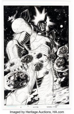 Reilly Brown and Nelson DeCastro Lobo #4 Splash Page 8 Original Art (DC, 2015).