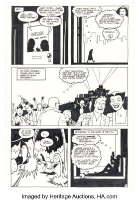 Gilbert Hernandez and Jaime Hernandez Mister X #4 Story Page 9 Original Art (Vortex, 1985). | Heritage