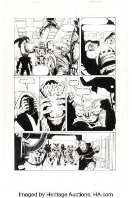 Sean Chen and Kathryn Bolinger Rai and the Future Force #16 Story Page 17 Original Art (Valiant, 1993). | Heritage