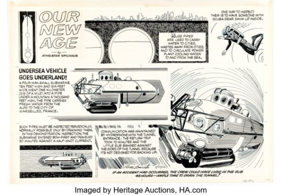 Gene Fawcette Our New Age Sunday Comic Strip Original Art 7-23-72 (Publishers-Hall Syndicate, 1972). | Heritage