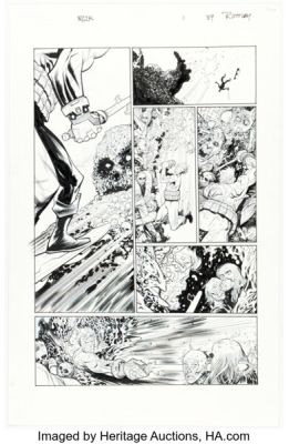 Ryan Ottley and Cliff Rathburn Skybound X #5 "Rick Grimes 2000" Story Page 3 Original Art (Image, 2021). | Heritage