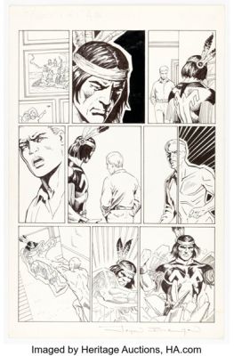 John Bolton Classic X-Men #1 Iceman and Thunderbird Story Page 24 Original Art (Marvel, 1986). | Heritage