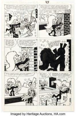 Joe Albelo and Pierre Fournier Marvel Tales #207 Spider-Ham Story Page 4 Original Art (Marvel, 1988). | Heritage