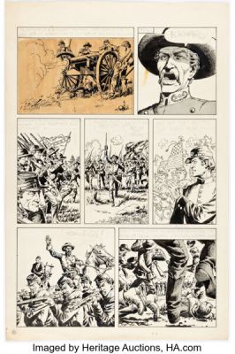 John Severin (attributed) - Civil War Unpublished Story Page Original Art (c. 1950s-60s). | Heritage