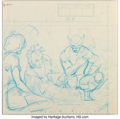 Barry Windsor-Smith The Uncanny X-Men #198 "Lifedeath II" Story Page 6 Panel 3 Preliminary Original Art (Marvel, 1985). | Heritage