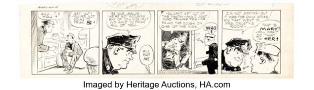 R.M. Brinkerhoff Little Mary Mixup Daily Comic Strip Original Art dated 2-7-44 (United Feature Syndicate, 1944). | Heritage