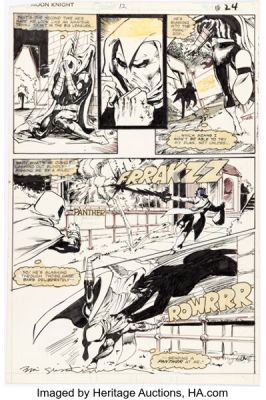 Bill Sienkiewicz Moon Knight #12 Story Page 16 Original Art (Marvel, 1981). | Heritage