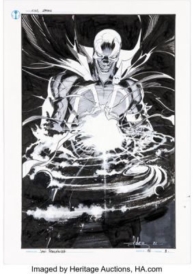 Javi Fernández King Spawn #16 Splash Page 8 Original Art (Image, 2022).