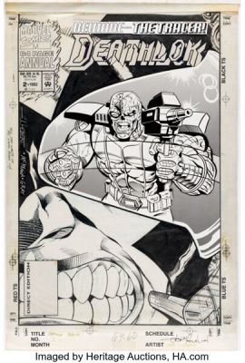 John Hebert, Mark McKenna, and Mick Gray Deathlok Annual #2 Cover Original Art (Marvel, 1993). | Heritage