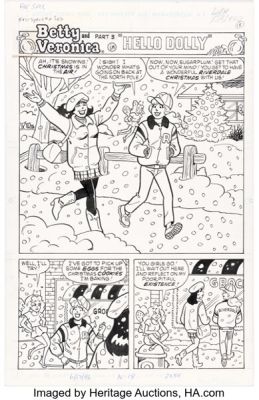 Dan DeCarlo, Dan Parent, and Alison Flood Betty and Veronica Spectacular #2 "Hello Dolly Part 3" Complete 5-Page Chapter Original Art (Archie, 1993). (Total: 5 Original Art)