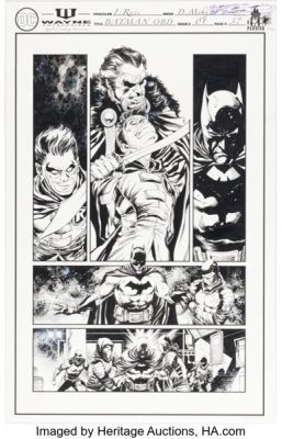 Danny Miki [Ivan Reis printed lines] Batman - One Bad Day: Ra’s al Ghul #1 Story Page 37 Original Art (DC, 2023). | Heritage