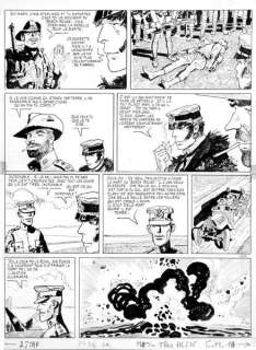Pratt | Corto Maltese, planche n°18 Ã  l’encre de Chine d… | Banque Dessinée