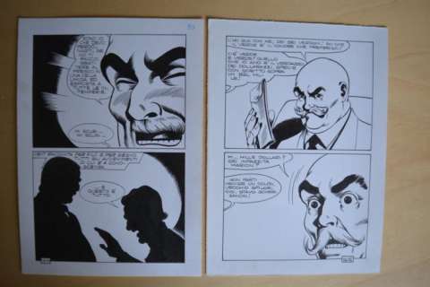 Satanik nn. 24 e 108 - 2x original pages - Page volante - (1965/1969) | Catawiki